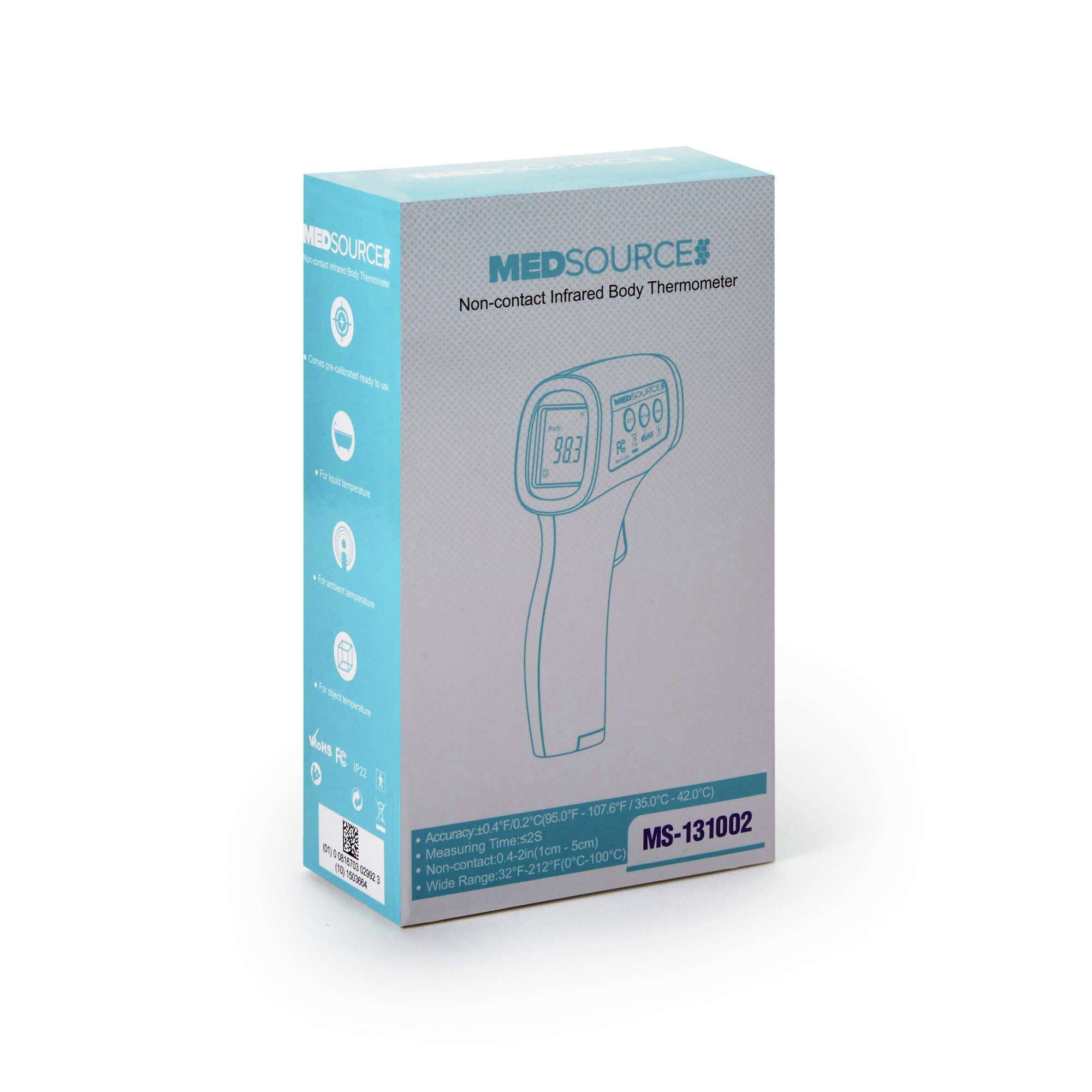 MedSource Non-Contact Skin Surface Thermometer with Digital Display - Image 2