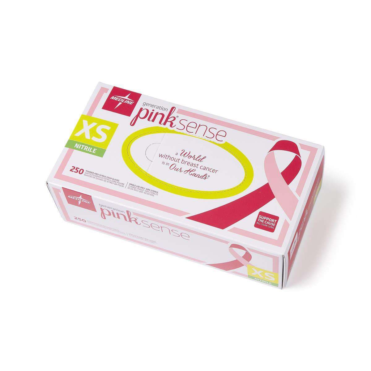 Generation Pink Sense Powder-Free Nitrile Exam Gloves - Image 1