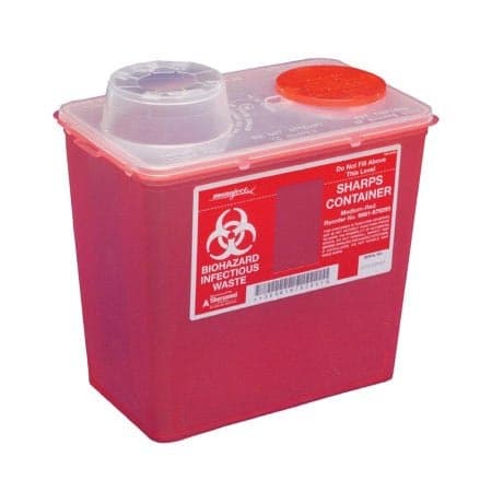 Monoject Multi- Purpose Sharps Containers with Vertical Drop Lid