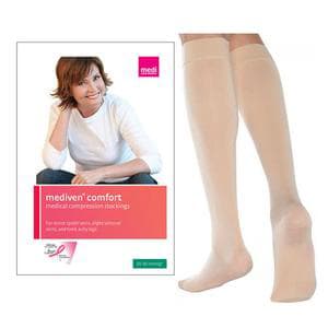 Mediven Comfort Knee High Compression Stocking, Size 5, Wheat - Pair of 2 - Image 1