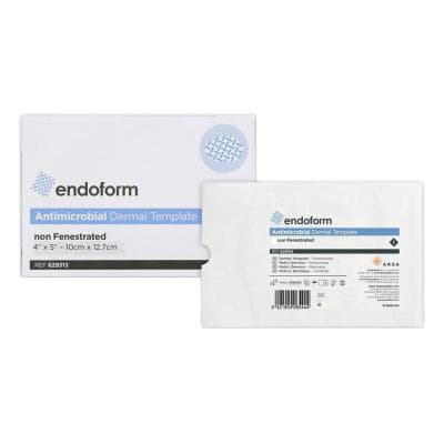 Endoform Non Fenestrated Antimicrobial Dermal Template Collegen Dressing, 4 x 5 Inch - Box of 10 - Image 1