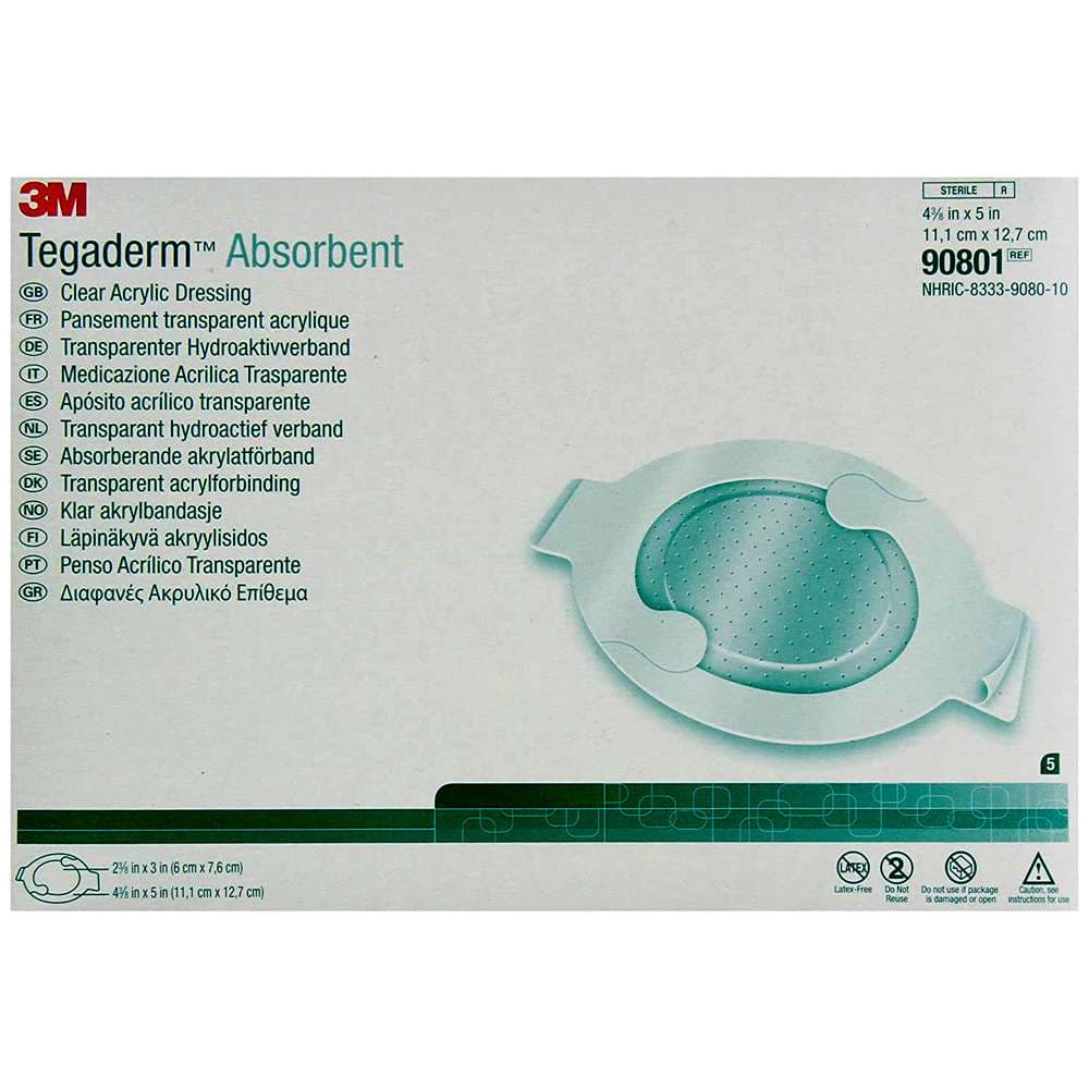 3M Tegaderm Clear Absorbent Acrylic Dressing - Image 2