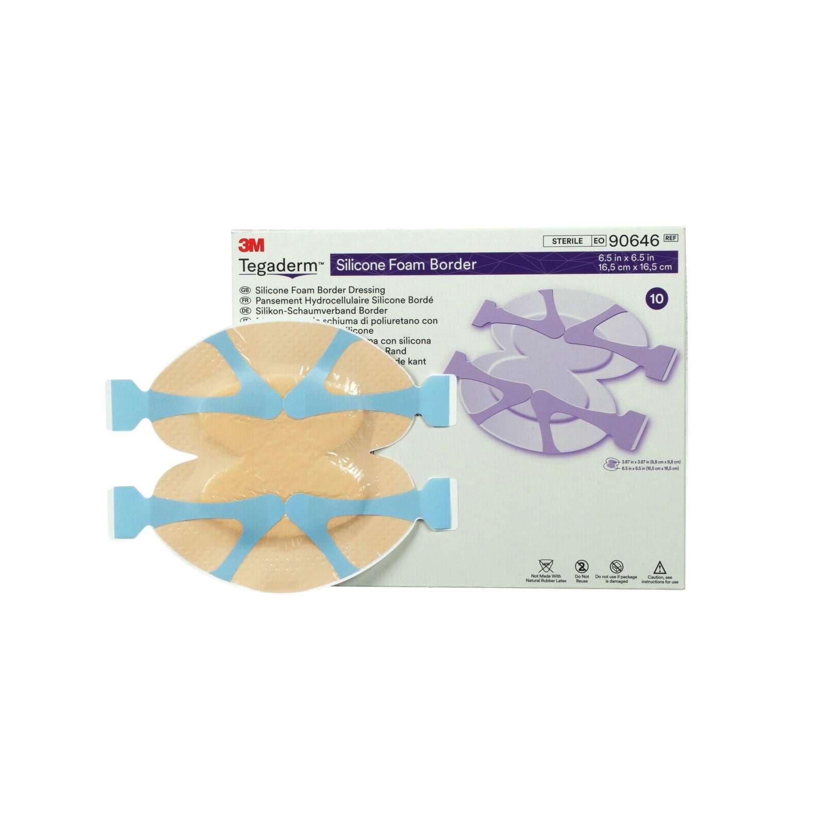 3M Tegaderm Silicone Foam Heel and Contour Dressing - Image 1