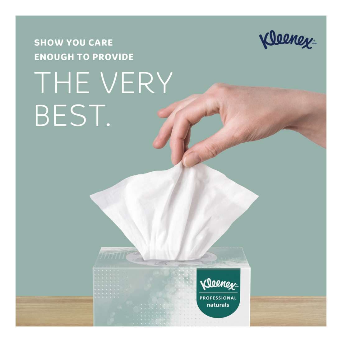 Kleenex Naturals Facial Tissue White 8 x 8.4 Inch 2-Ply - Case of 36 - Image 4
