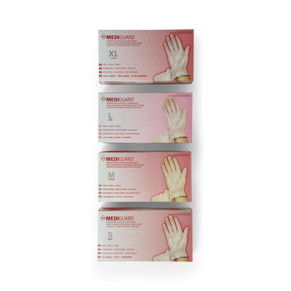 MediGuard Powder-Free Clear Vinyl Exam Gloves - Image 2