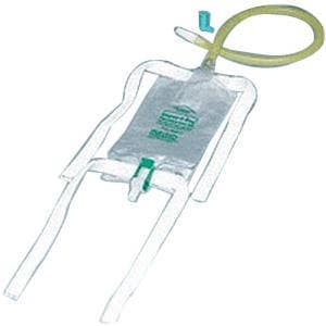Dispoz-A-Bag Leg Bag with Flip-Flo Valve and Extension Tubing - Image 1