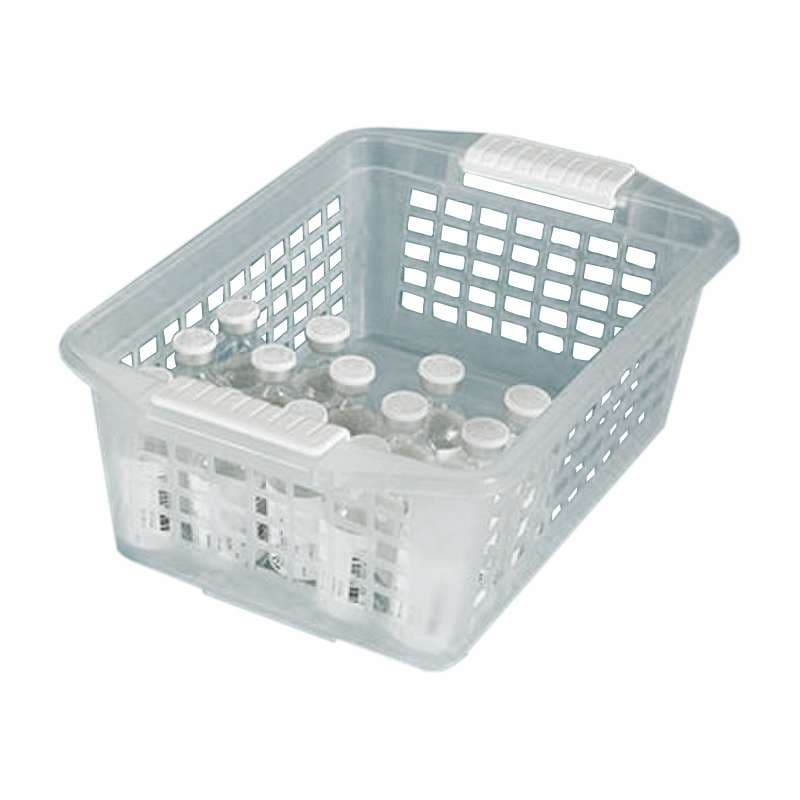 Flip and Stack Storage Basket Semi-Clear