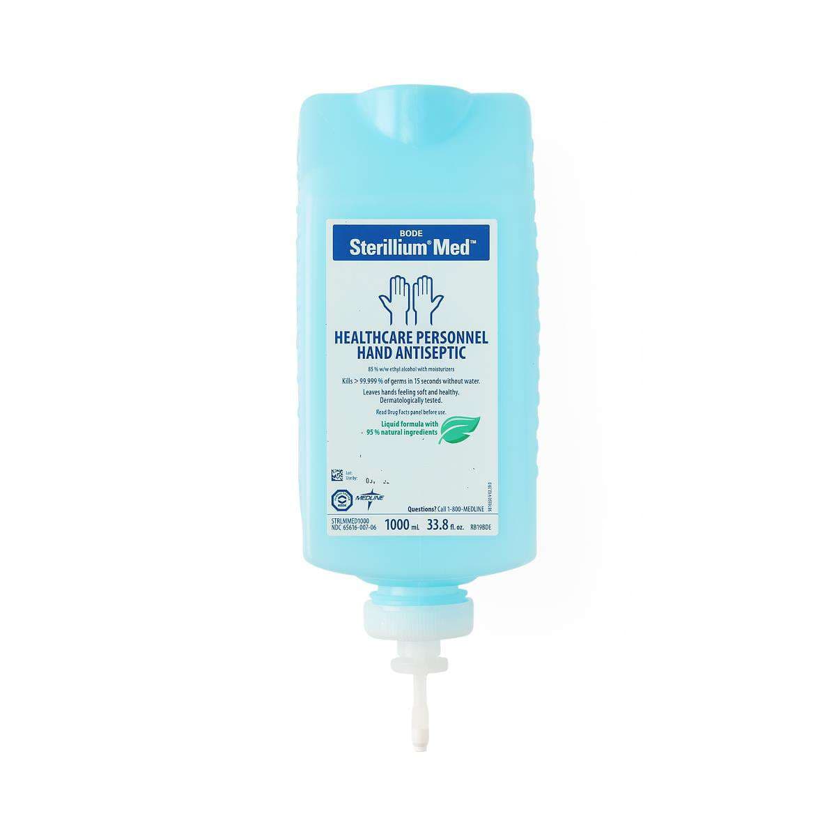 Medline Sterillium Med Liquid Sanitizer, 1, 000 mL - Case of 8 - Image 1
