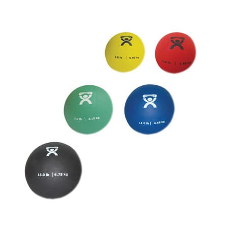 CanDo Soft Pliable Medicine Ball, Set of 5 piece (1 Each: 2,4,7,11,15 lbs.) - Image 1