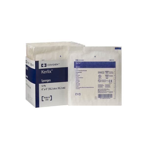 Kerlix USP Type VII Fluff Dressing White 4 x 4 Inch 12-Ply Square - Image 1