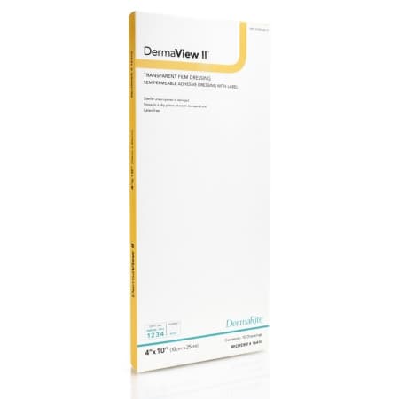 DermaView II Transparent Adhesive Film Wound Dressing With Label - Image 3