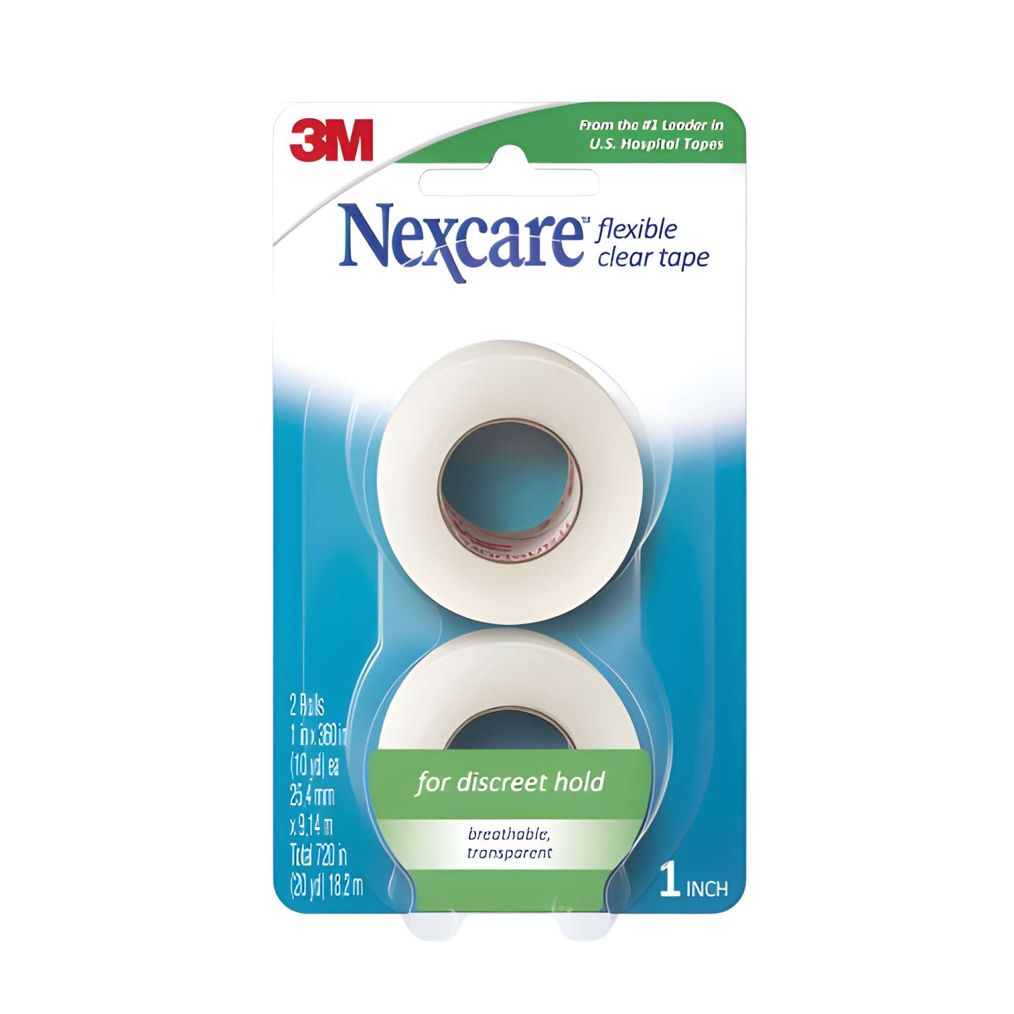 3M Nexcare Flexible Clear First Aid Tape - Image 1