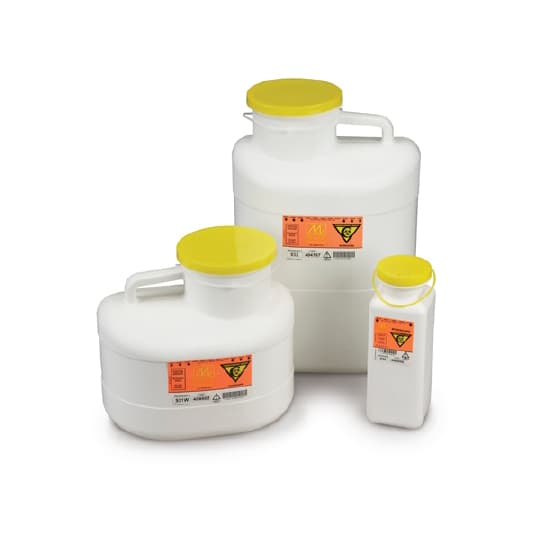 Chemo-Tainer Chemotherapy Waste Container, 10 H x 3-1/2 W x 3-1/2 D Inch - Image 1