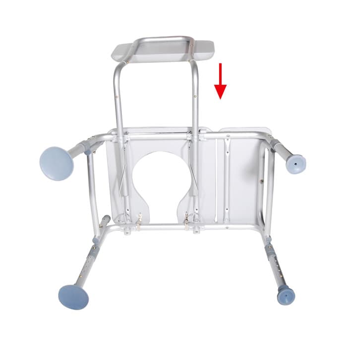 Drive combination padded transfer bench-commode - Image 3