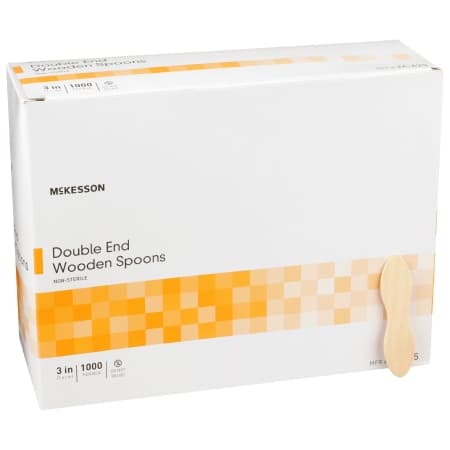 McKesson Medical Spoon Tan 3 Inch Length Disposable