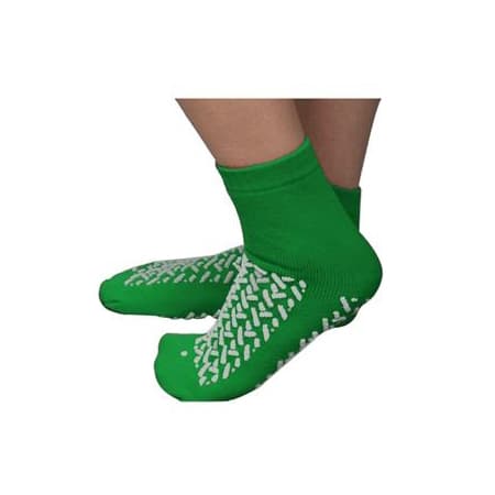 Double Tread Patient Safety Footwear, 2XLarge, Green - Package of 2 - Image 1