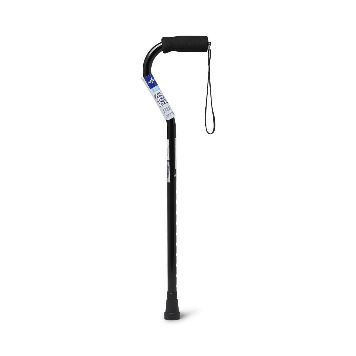 Medline Offset Handle Aluminium Fashion Cane - Image 1
