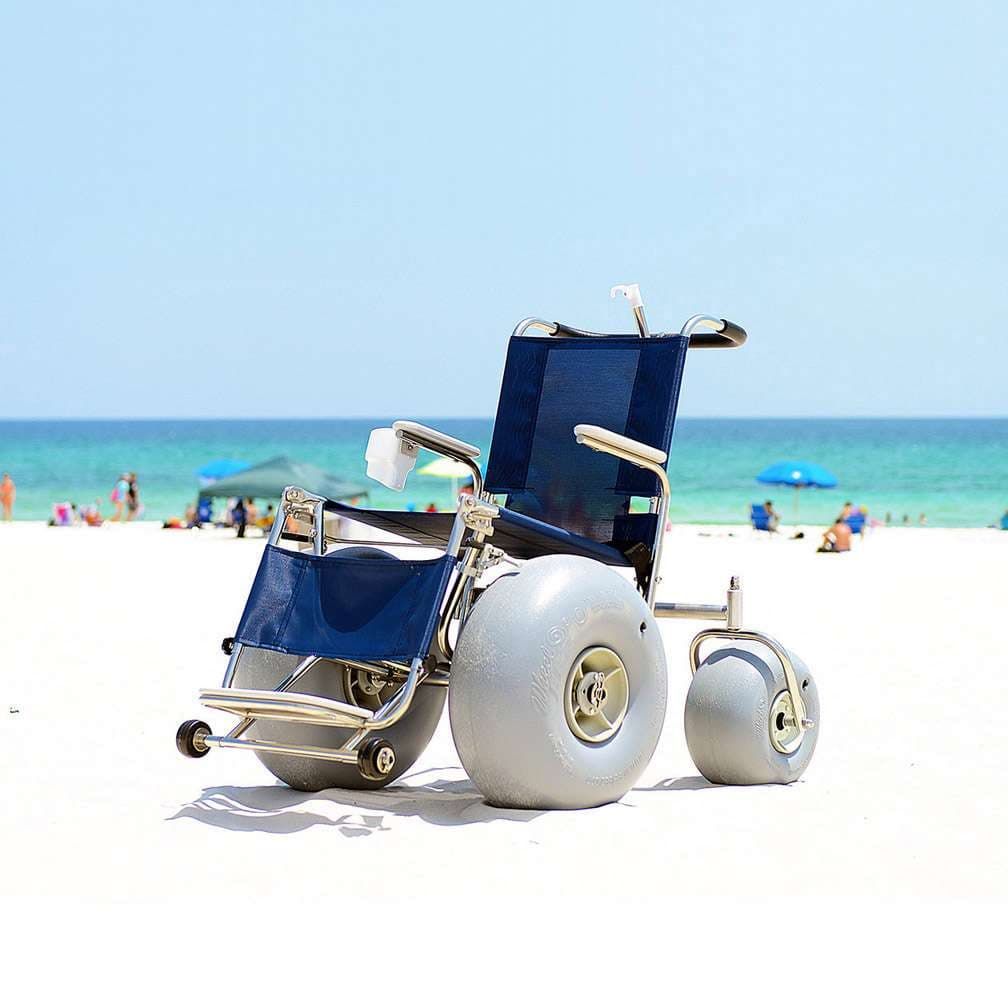 De-Bug Stainless Steel Beach Wheelchair by Deming Designs