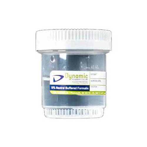 Dynamic Diagnostics Prefilled Formalin Container, Disposable - Image 1