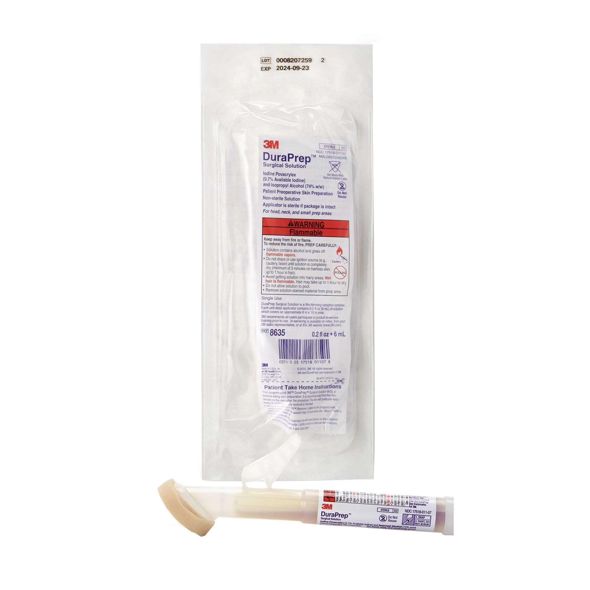 3M DuraPrep Surgical Solution with Applicator, 6 ML - Case of 50 - Image 1