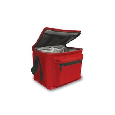 Hopkins Premium Insulated Biohazard Specimen Transport Tote, Red, 5-1/2 x 7 x 9 Inch - Image 1