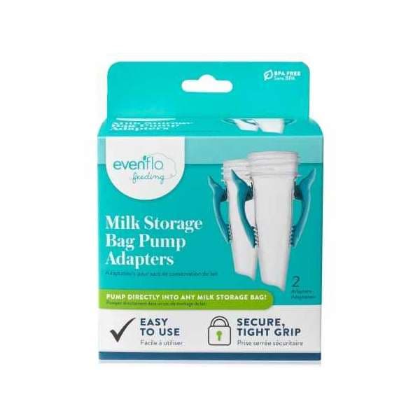 Evenflo Advanced Breast Milk Storage Bag Adapter - Case of 12