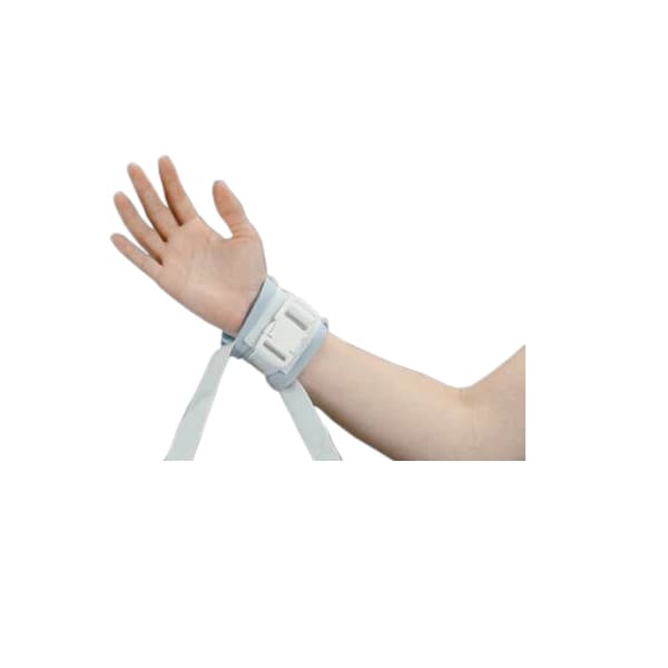 DeRoyal Wrist Restraint, Light Blue, One Size Fits Most - Case of 50