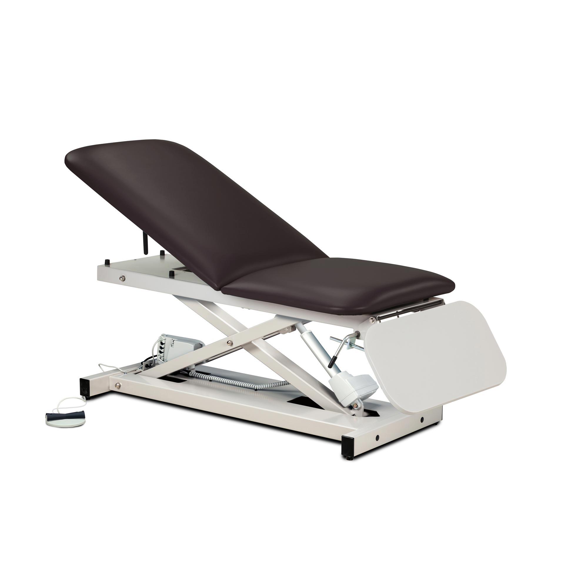 Clinton open base power casting table with ClintonClean leg rest