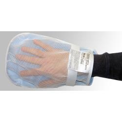 Skil-Care Tie Strap Hand Control Mitt, One Size Fits Most, White, Mesh/Padding, 1-Strap - Pair