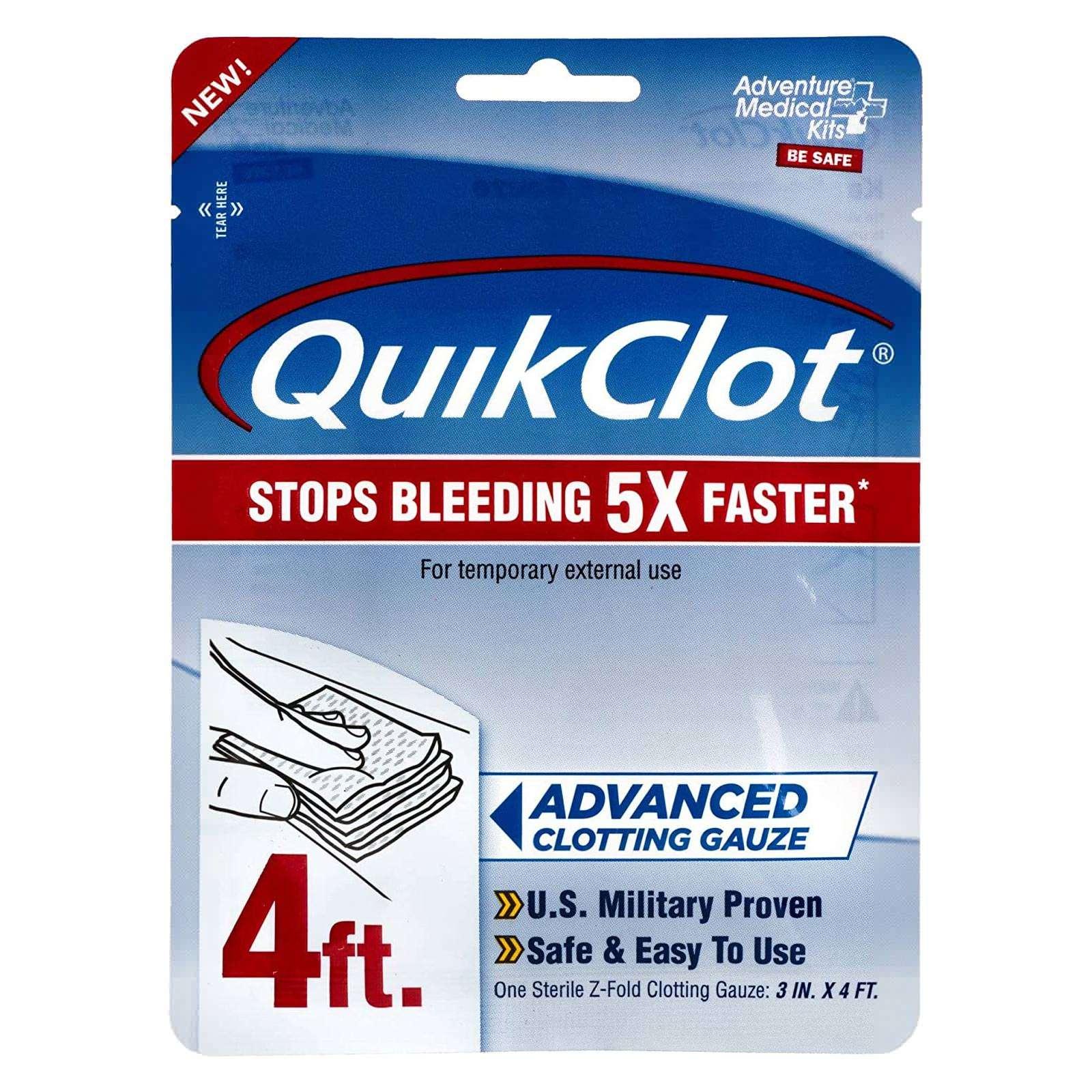 Quikclot Advanced Clotting Gauze