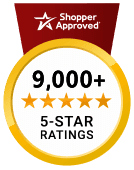 5 Star Excellence award from Shopper Approved for collecting at least 100 5 star reviews