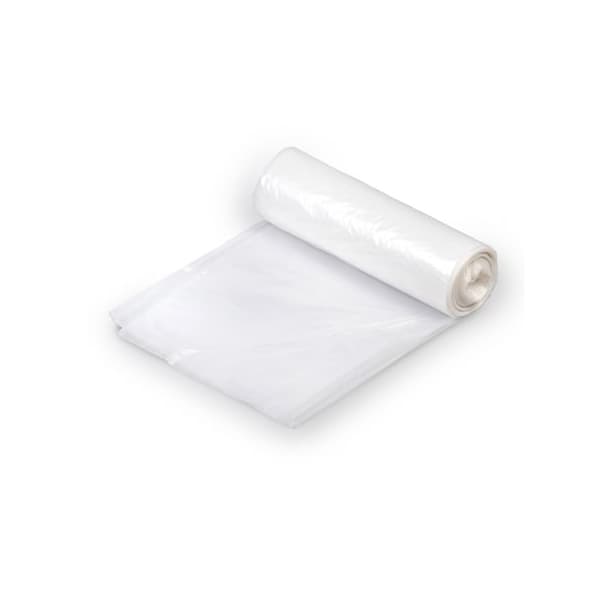 Colonial Bag Trash Bag X-Seal Bottom 56 Gal, Clear, 17 Mic, Extra Heavy Duty, 43 x 48 Inch - Roll of 20 - Image 1