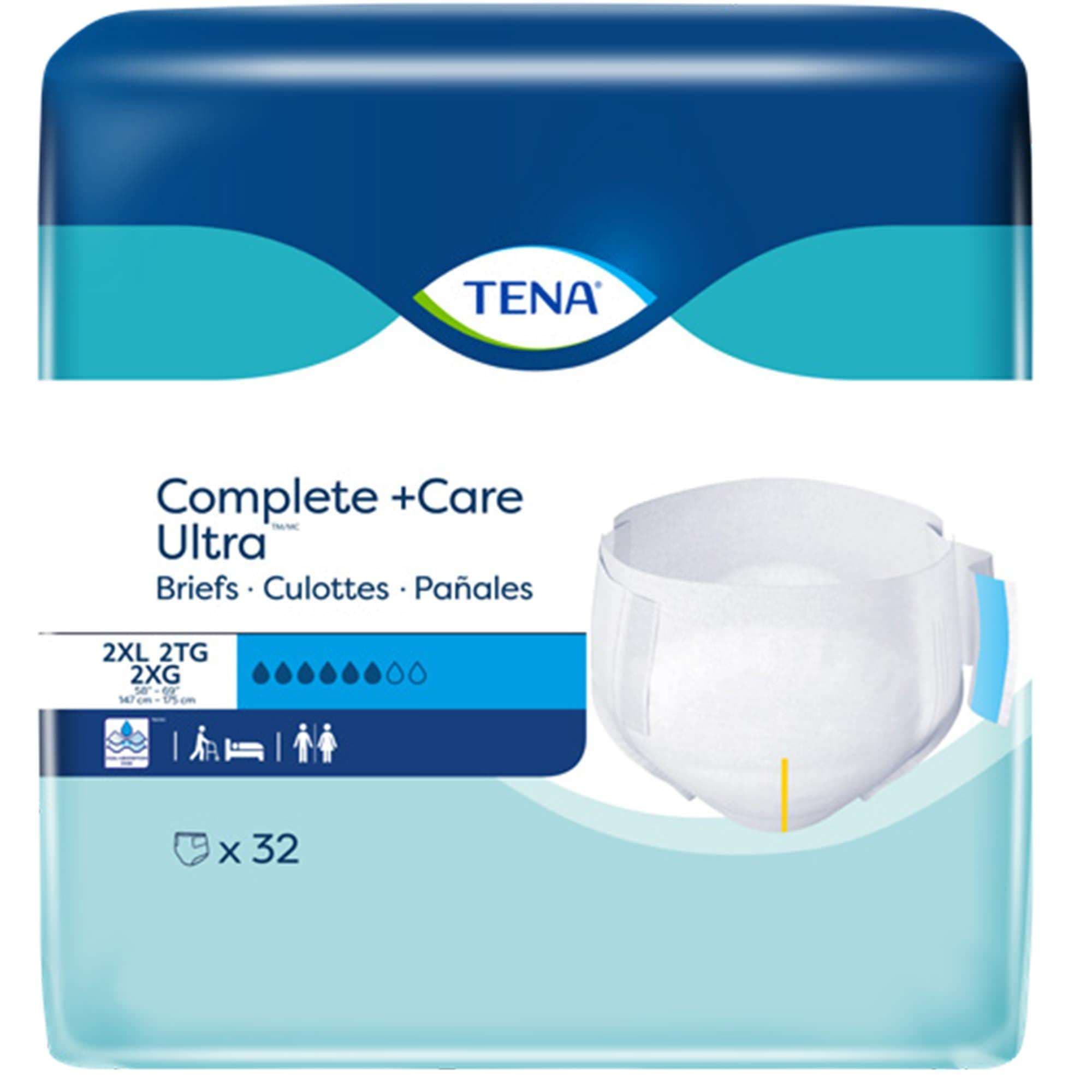 TENA Complete + Care Ultra Unisex Adult Incontinence Brief, 2XLarge - Case of 64 - Image 1