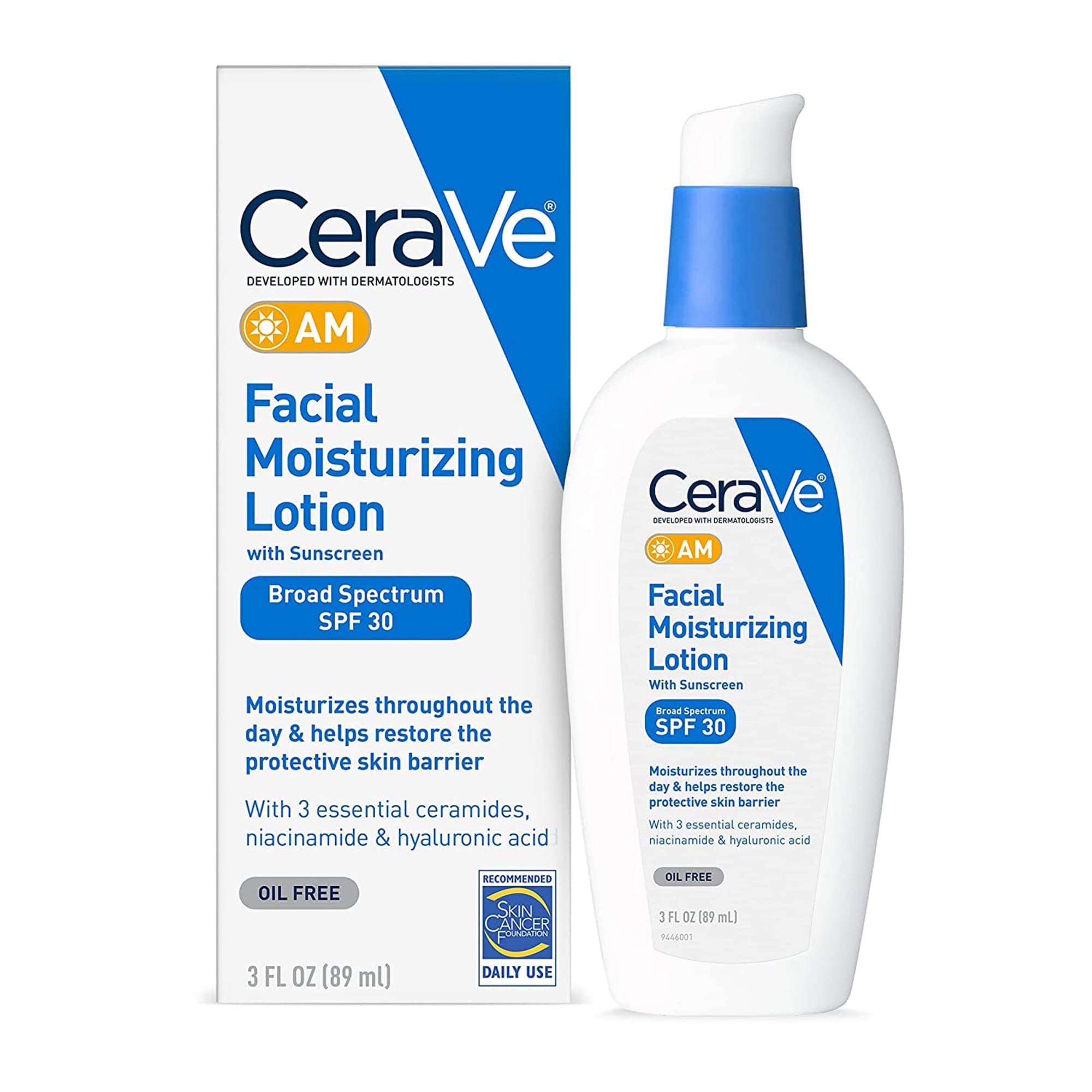 CeraVe Facial Moisturizing Lotion With Sunscreen SPF 30, 3 oz - 1 Each
