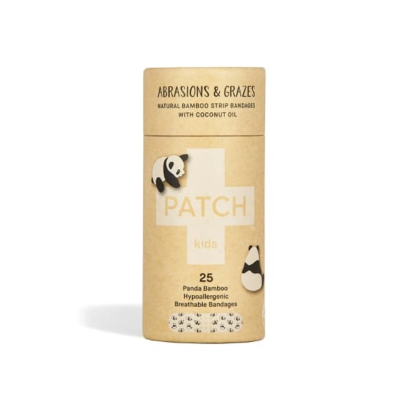 Patch Kids Adhesive Strip with Coconut Oil Kid Design Panda 3/4 x 3 Inch Rectangle - Carton of 25