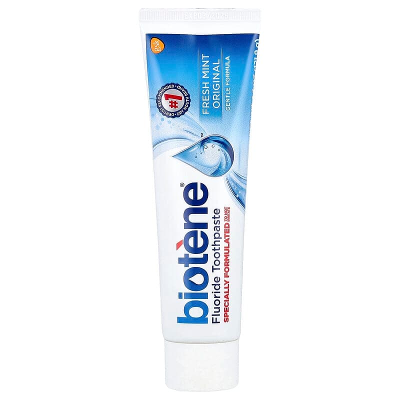 Biotene Dry Mouth Fluoride Toothpaste, Fresh Mint Flavor - Image 2