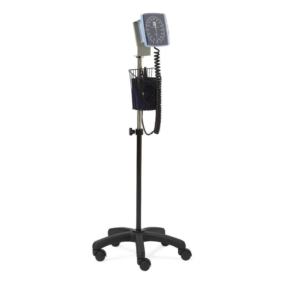 Medline Mobile Aneroid Blood Pressure Monitor with Stand, Basket, and Adult Cuff - Image 3