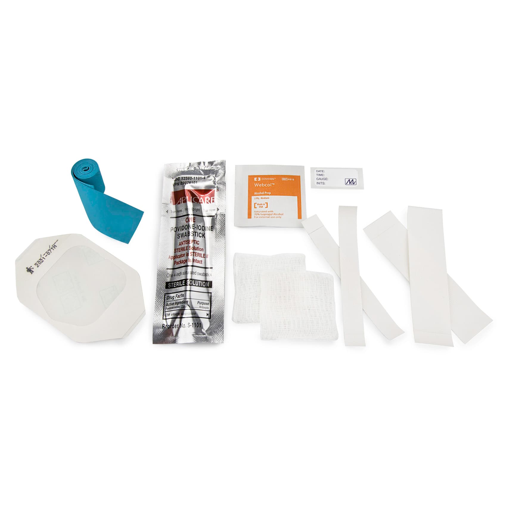 IV Start Kit with Tegaderm Dressing, PVP Swabstick