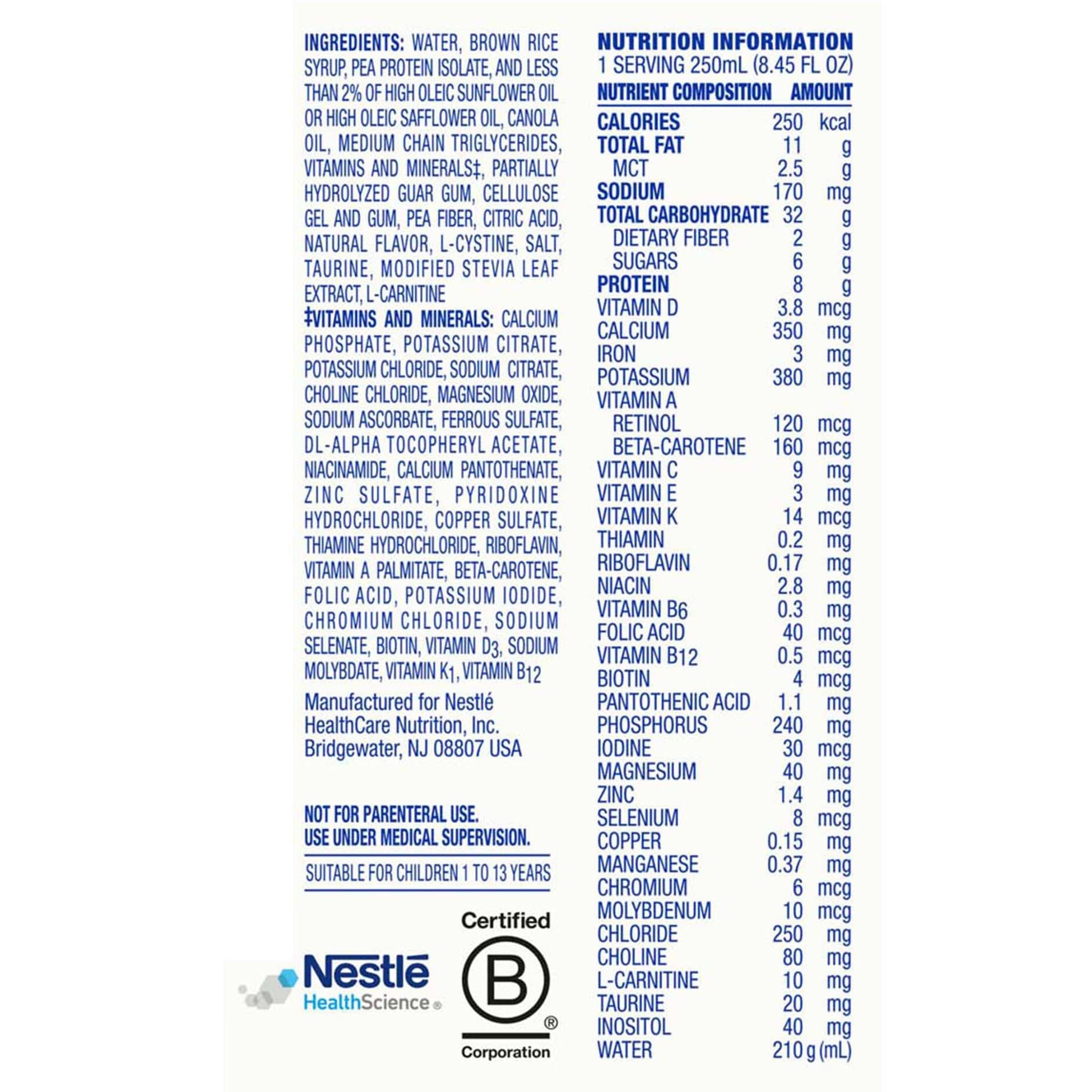 Compleat Pediatric Standard 1.0 Plant-Based Tube Feeding Formula - Image 4