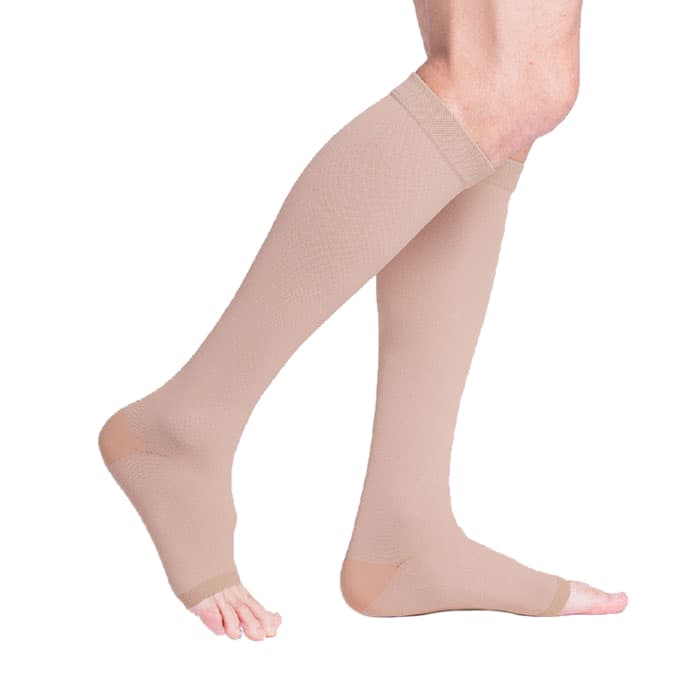 Sigvaris Unisex Natural Rubber Calf High Compression Socks Beige