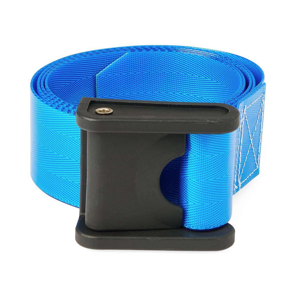 Medline Polyurethane Coated Wipeable Gait Belt, 60 Inch, Blue - Image 1