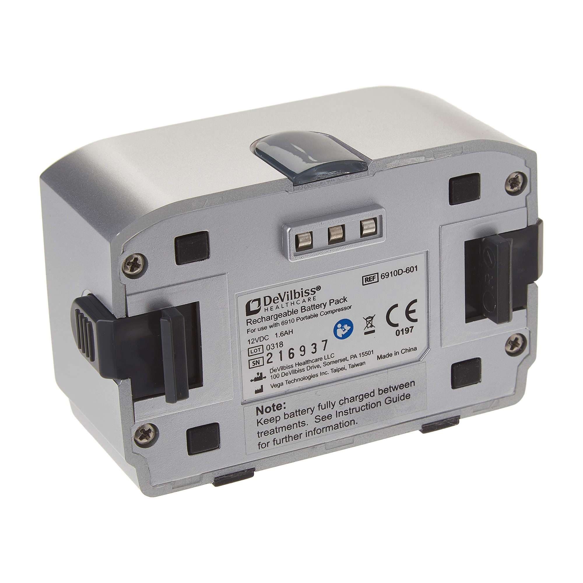 Devilbiss Traveler Nebulizer Replacement Rechargeable Battery