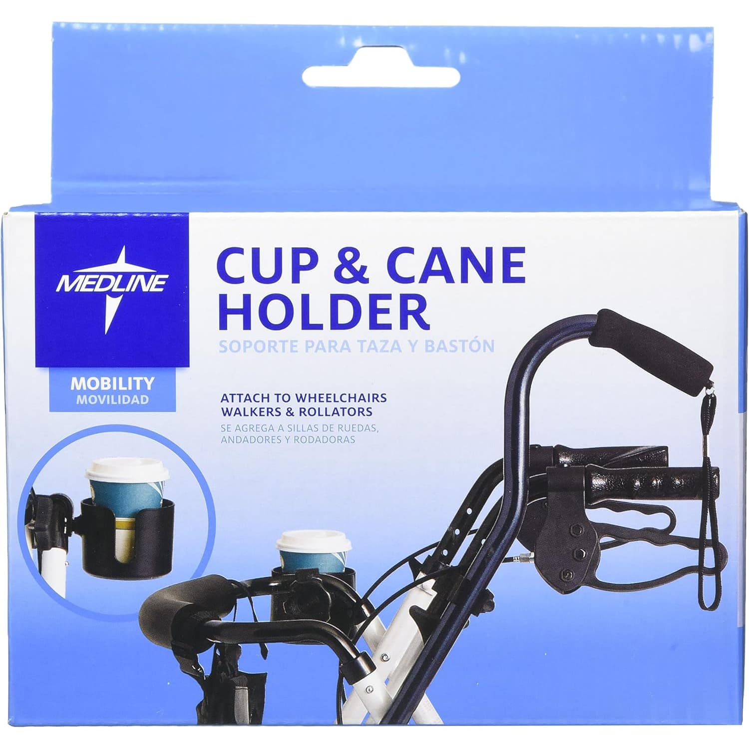 Medline Cup and Cane Holder Combo Pack for Walker - Image 5