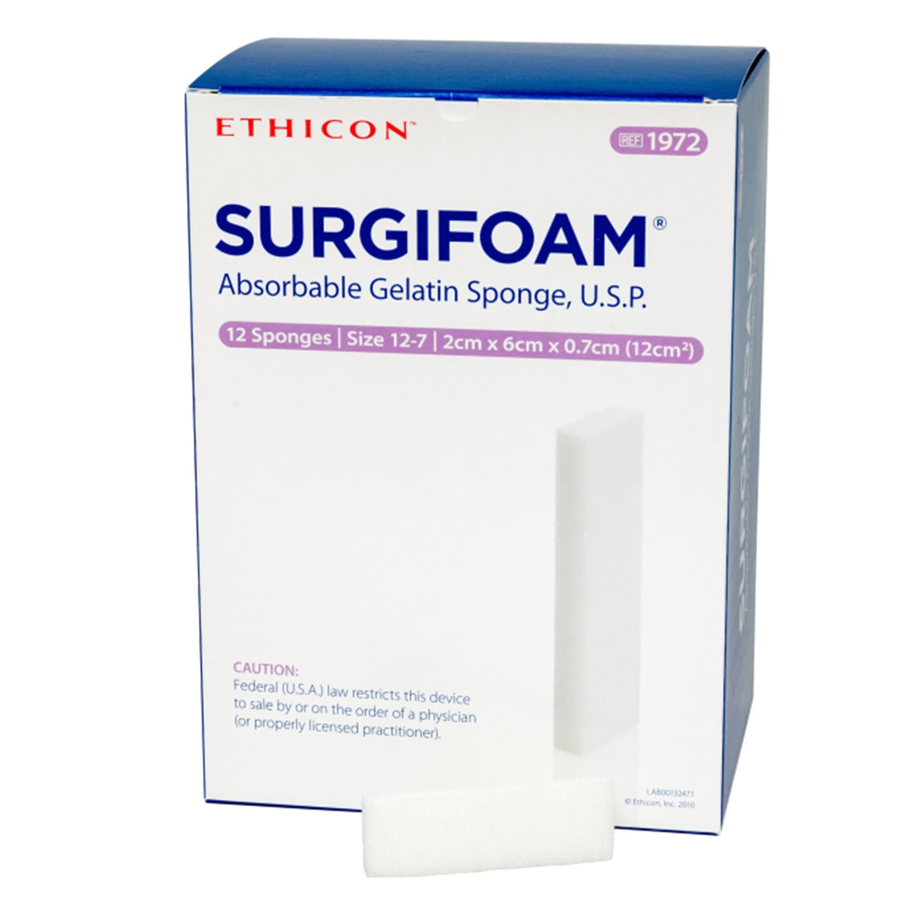 Ethicon Surgifoam Absorbable Gelatin Sponge - Image 3