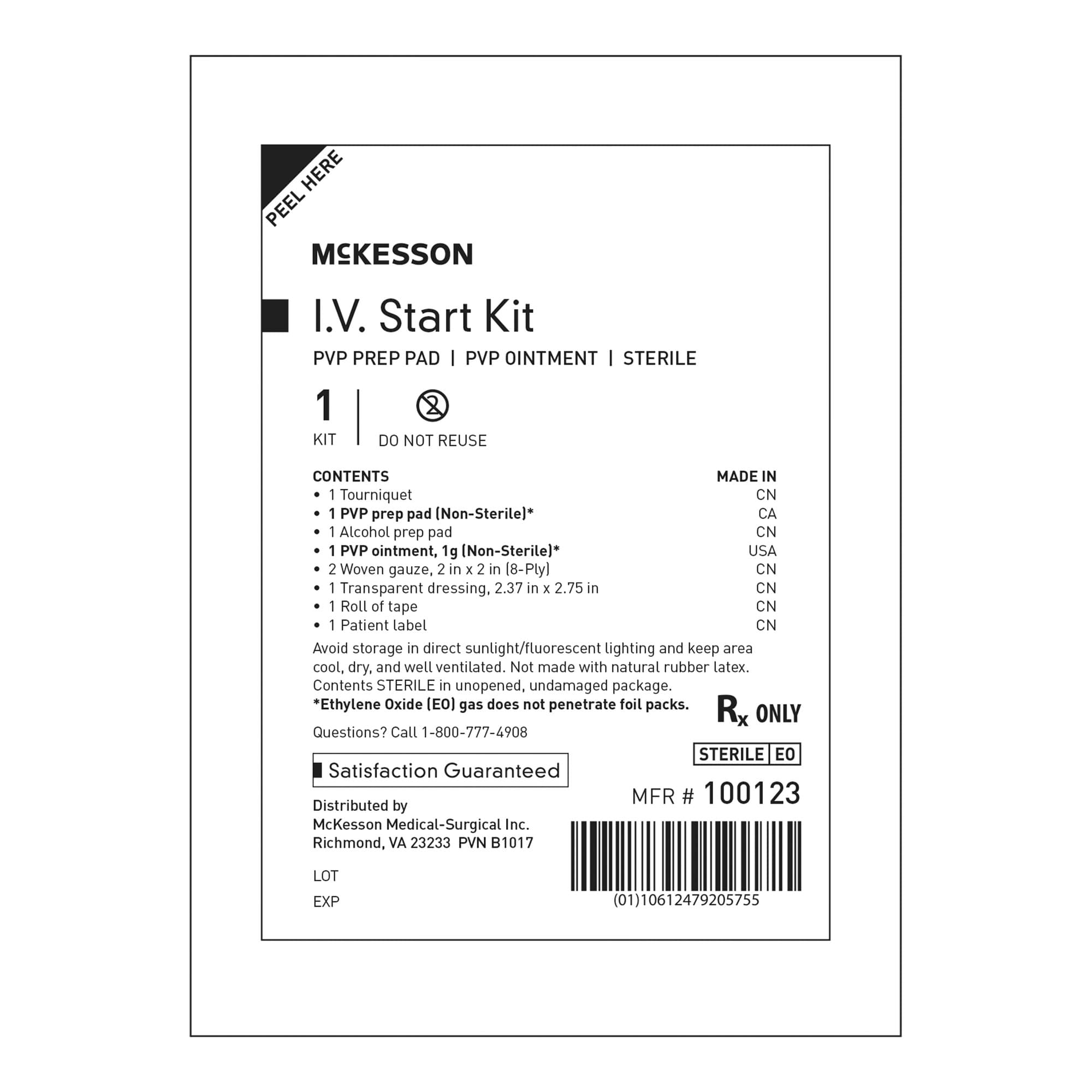 McKesson I.V. Start Kit with Transparent Dressing - Image 3
