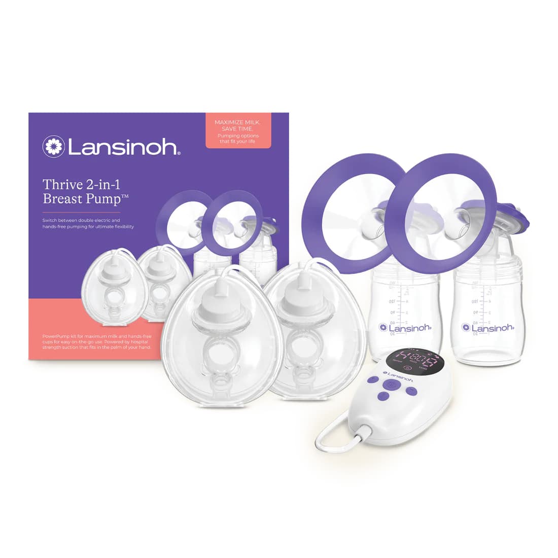 Lansinoh Thrive 2-in-1 Breast Pump - Image 1