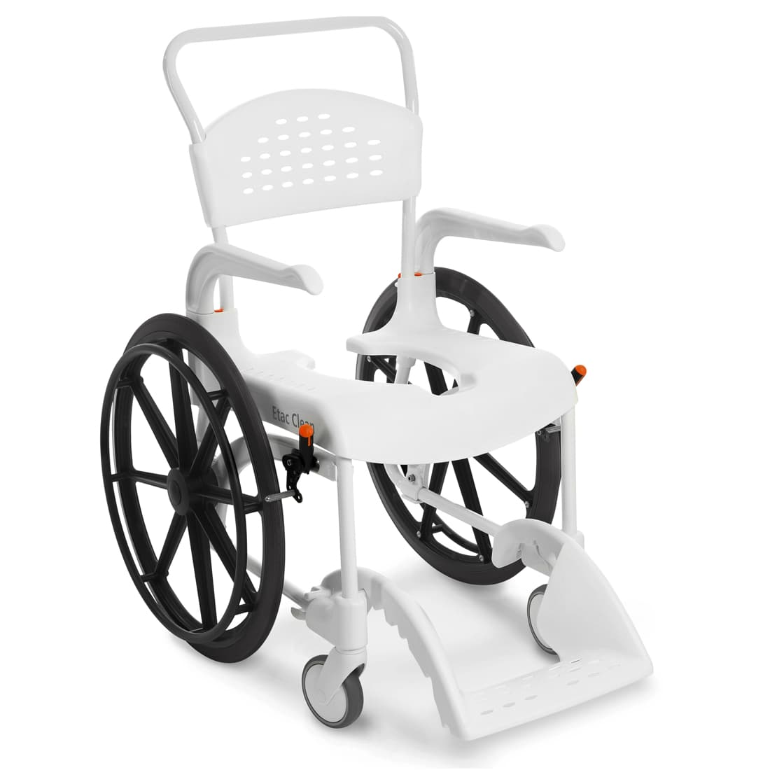 Etac Clean 24" Self Propelled Shower Commode Chair - Image 2