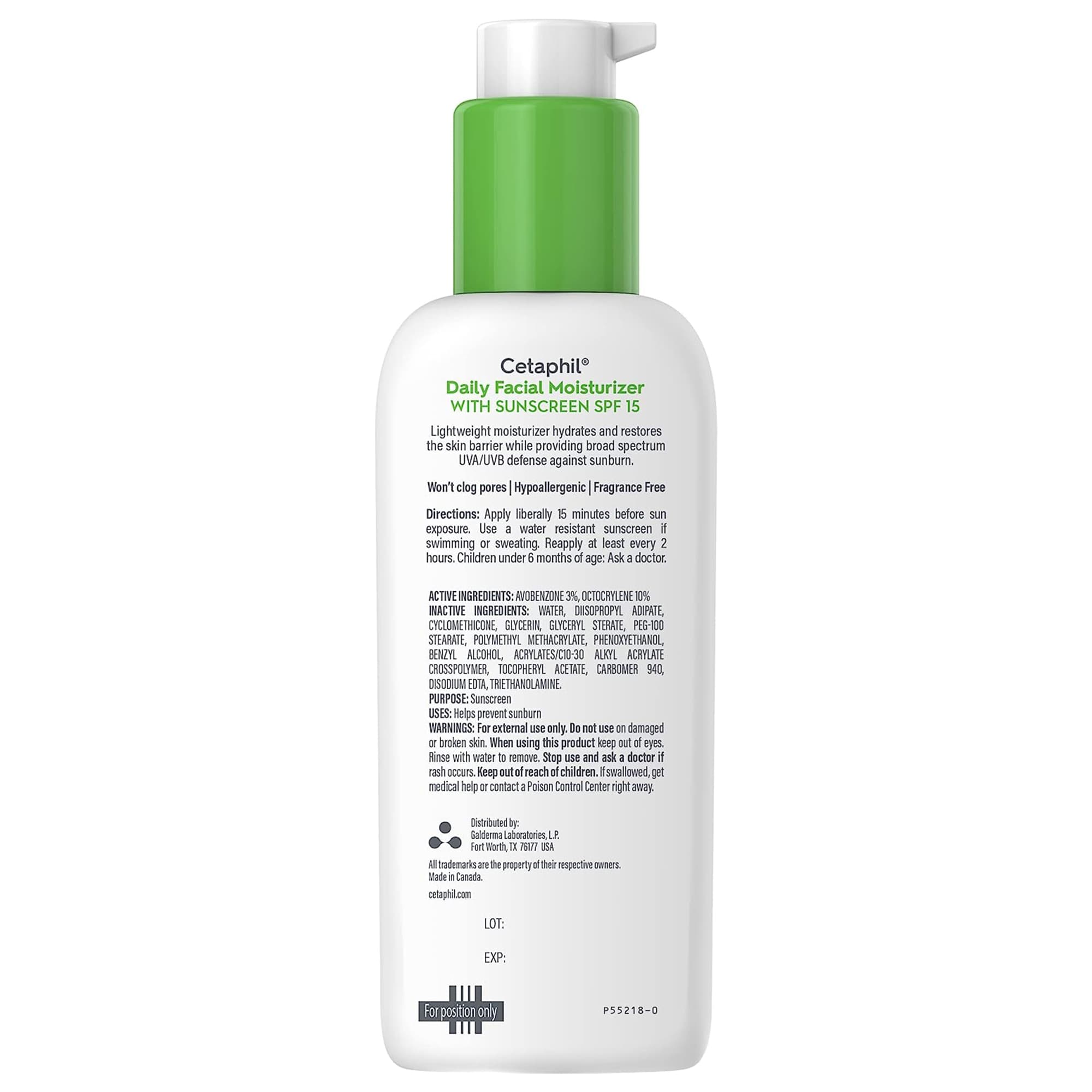 Cetaphil Facial Moisturizer with Sunscreen Botte SPF - Image 4