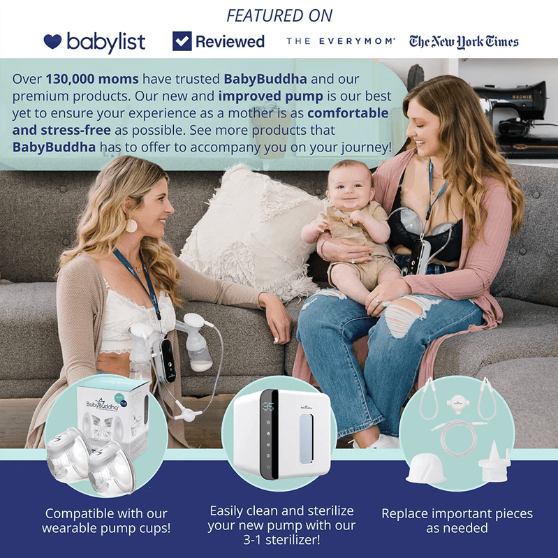 BabyBuddha 2.0 Double Electric Breast Pump Complete Kit - Image 6