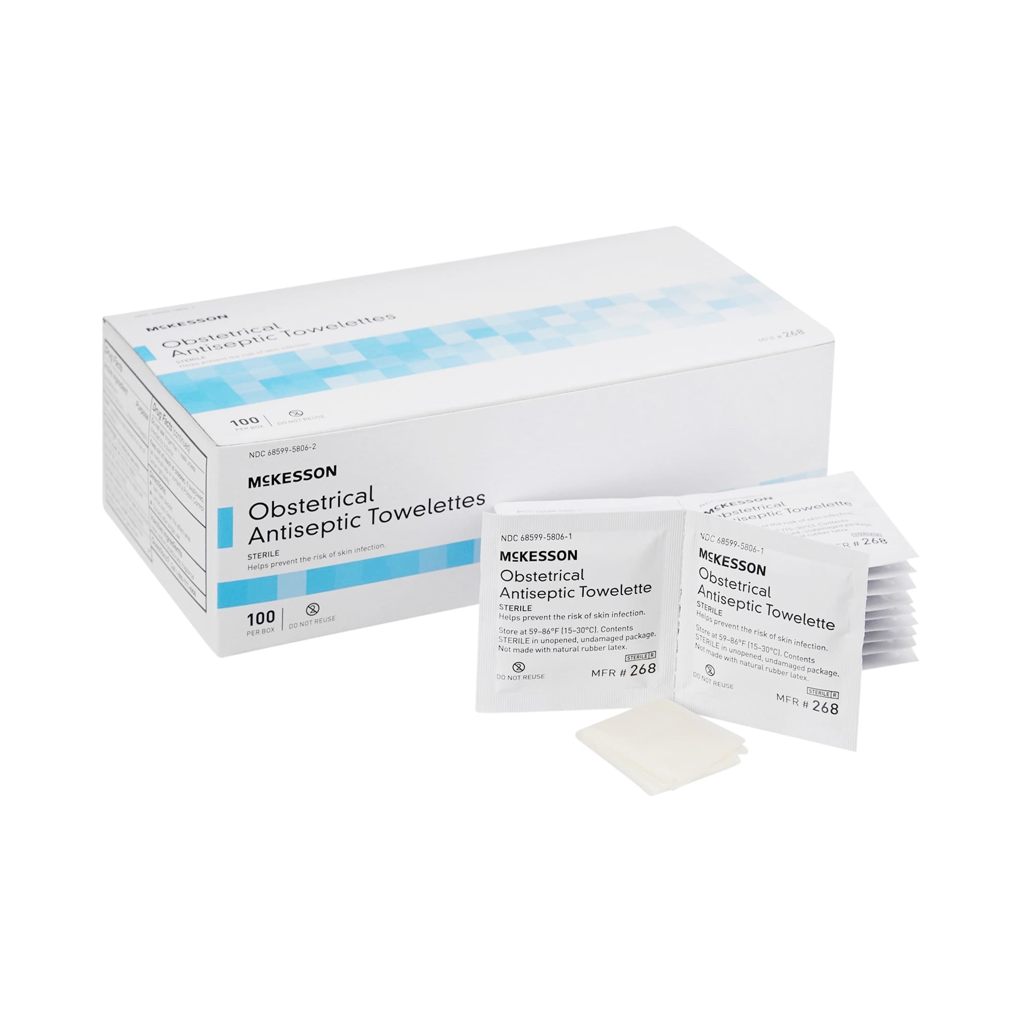 McKesson Obstetrical Antiseptic Towelettes - Image 1